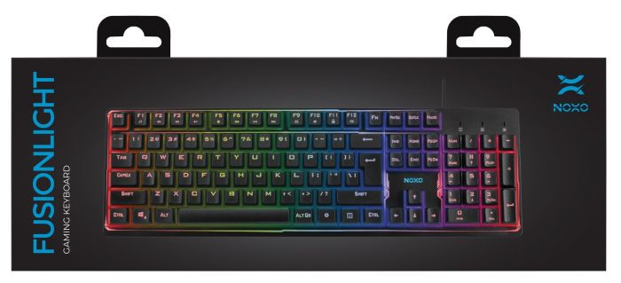 Клавіатура Noxo Fusionlight Gaming keyboard, Black (4770070882047)