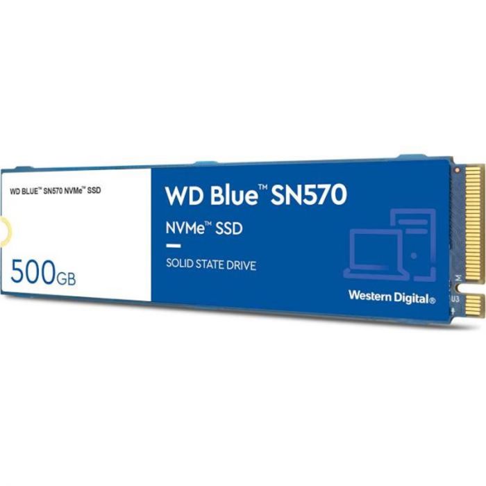 Накопичувач SSD 500GB WD Blue SN570 M.2 2280 PCIe 3.0 x4 3D TLC (WDS500G3B0C)