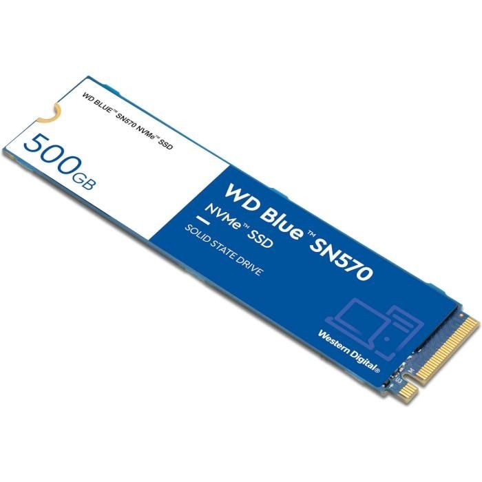 Накопичувач SSD 500GB WD Blue SN570 M.2 2280 PCIe 3.0 x4 3D TLC (WDS500G3B0C)