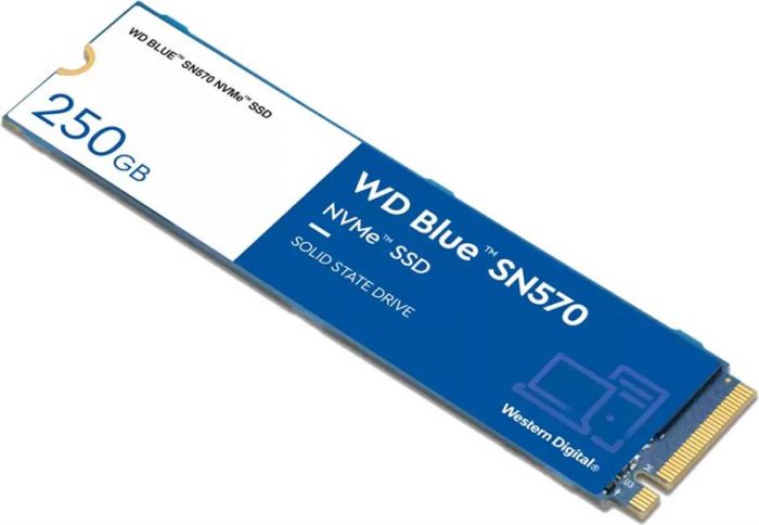 Накопичувач SSD  250GB WD Blue SN570 M.2 2280 PCIe 3.0 x4 3D TLC (WDS250G3B0C)