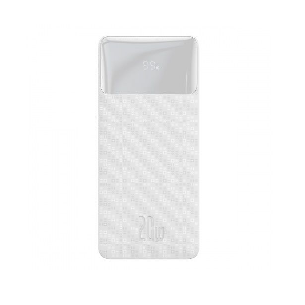 Універсальна мобільна батарея Baseus Bipow 20000mAh, 20W, White (PPBD20K/29492)