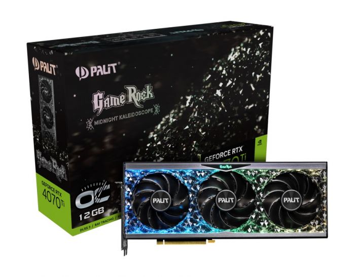 Відеокарта GF RTX 4070 Ti 12GB GDDR6X GameRock OC Palit (NED407TU19K9-1045G)