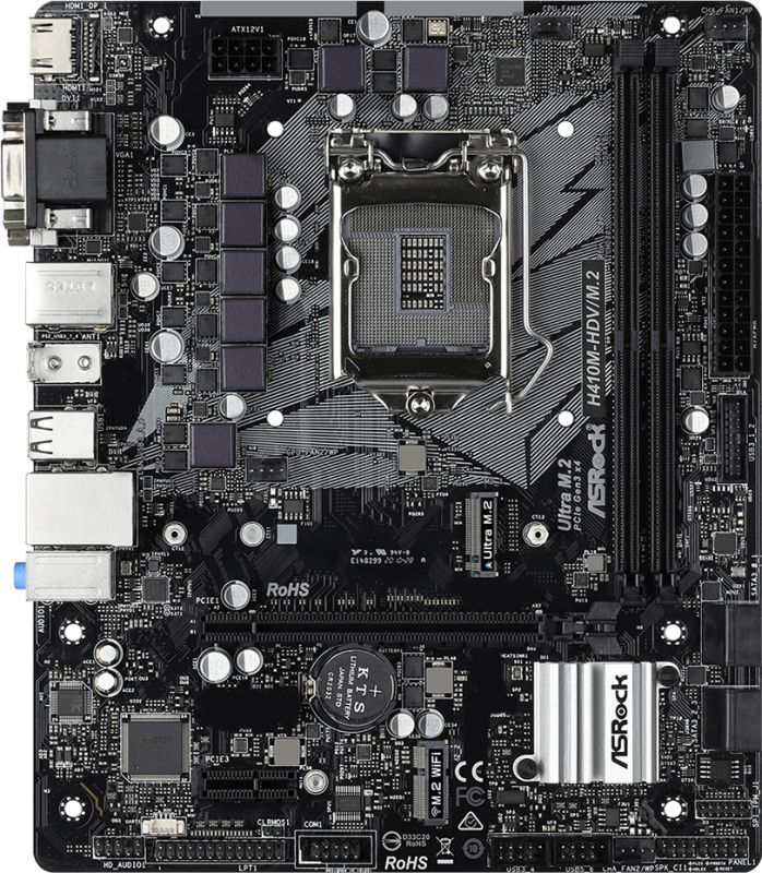 Материнська плата ASRock H410M-HDV/M.2 Socket 1200