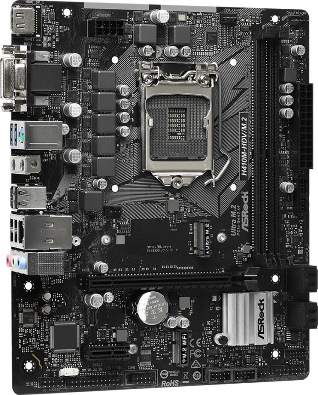 Материнська плата ASRock H410M-HDV/M.2 Socket 1200