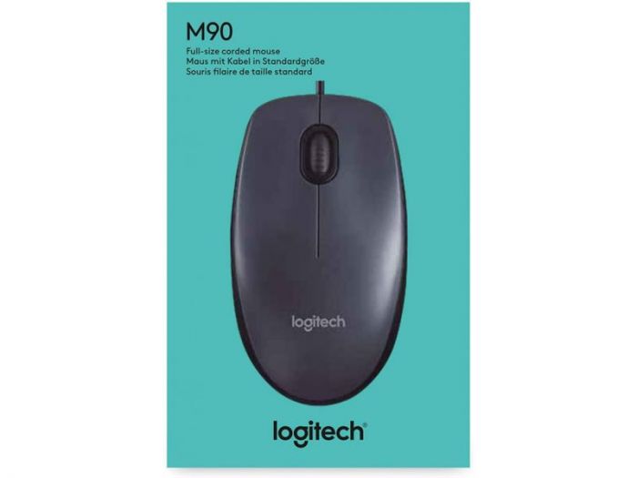 Мишка Logitech M90 Dark (910-001793)