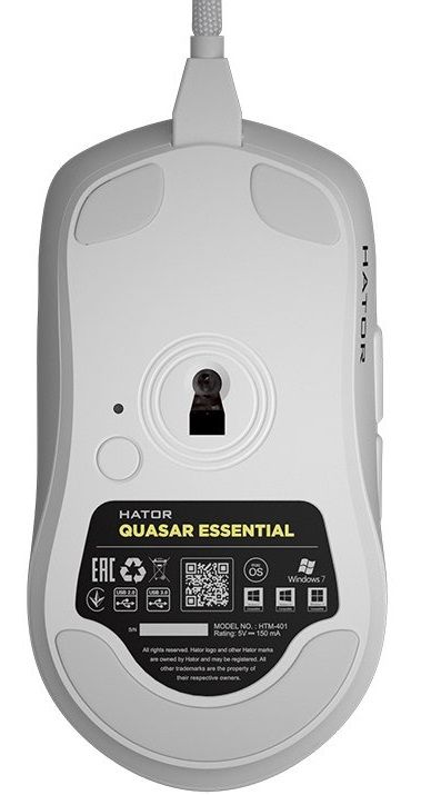 Мишка Hator Quasar Essential White (HTM-401)