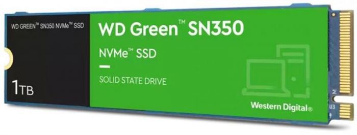 Накопичувач SSD 1TB WD Green SN350 M.2 2280 PCIe 3.0 x4 3D TLC (WDS100T3G0C)