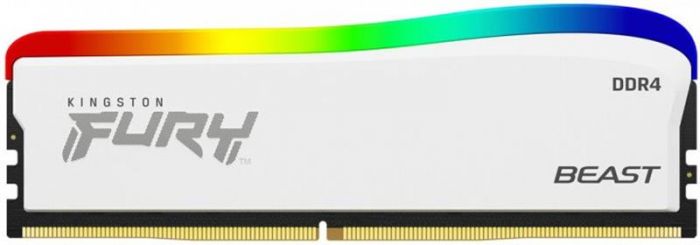 Модуль пам`ятi DDR4 16GB/3600 Kingston Fury Beast White RGB SE (KF436C18BWA/16)