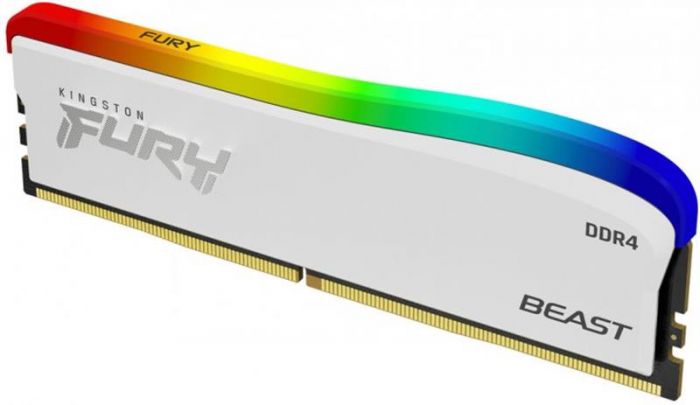 Модуль пам`ятi DDR4 16GB/3600 Kingston Fury Beast White RGB SE (KF436C18BWA/16)