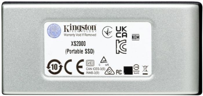 Накопичувач зовнішній SSD Portable USB  500GB Kingston XS2000 Silver (SXS2000/500G)