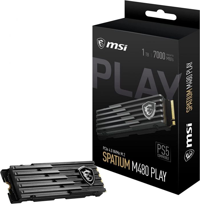 Накопичувач SSD 1TB MSI Spatium M480 Play M.2 2280 PCIe 4.0 x4 NVMe 3D NAND (S78-440L680-P83)