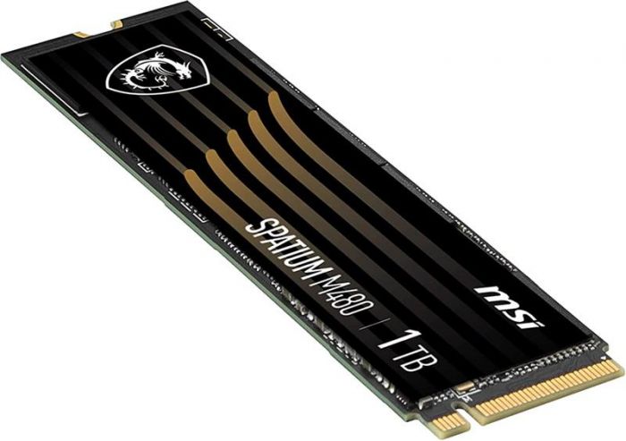 Накопичувач SSD 1TB MSI Spatium M480 M.2 2280 PCIe 4.0 x4 NVMe 3D NAND (S78-440L490-P83)