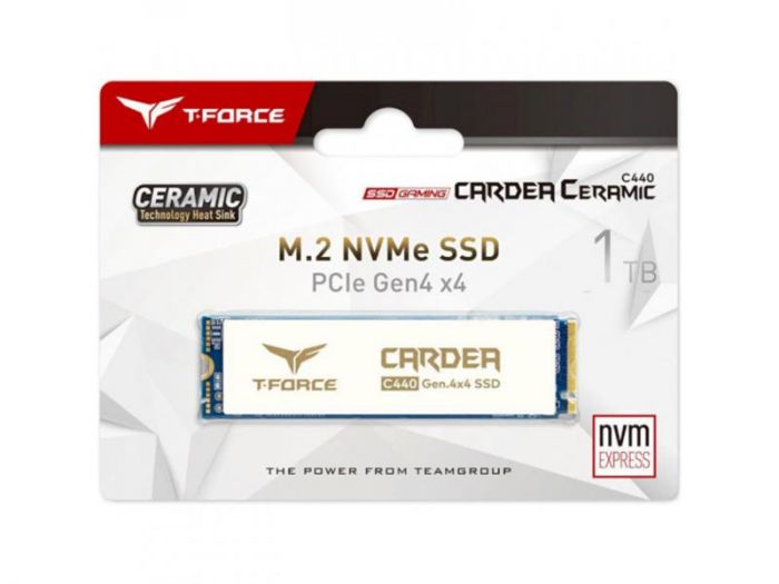 Накопичувач SSD 1TB Team Cardea Ceramic C440 M.2 2280 PCIe 4.0 x4 NVMe 3D TLC (TM8FPA001T0C410)