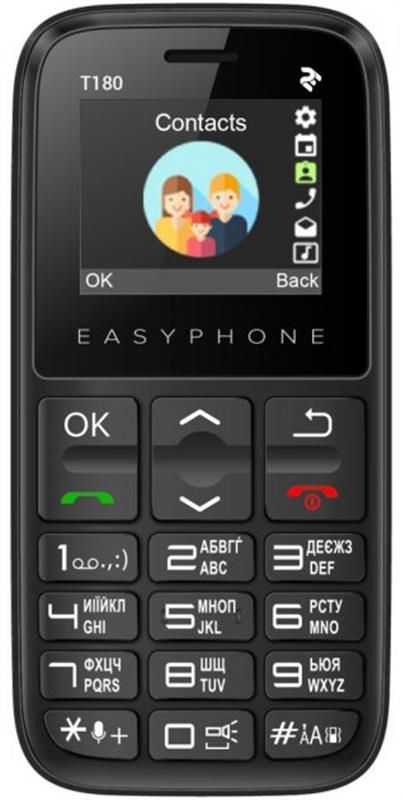 Мобiльний телефон 2E T180 (2020) Dual Sim Black (680576170064)