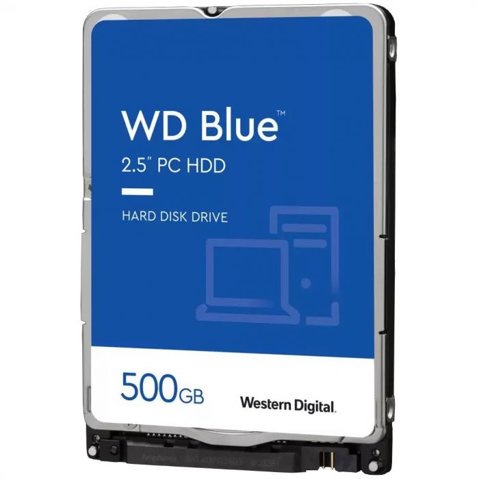 Накопичувач HDD 2.5" SATA  500GB WD Blue 5400rpm 64MB (WD5000LPZX)