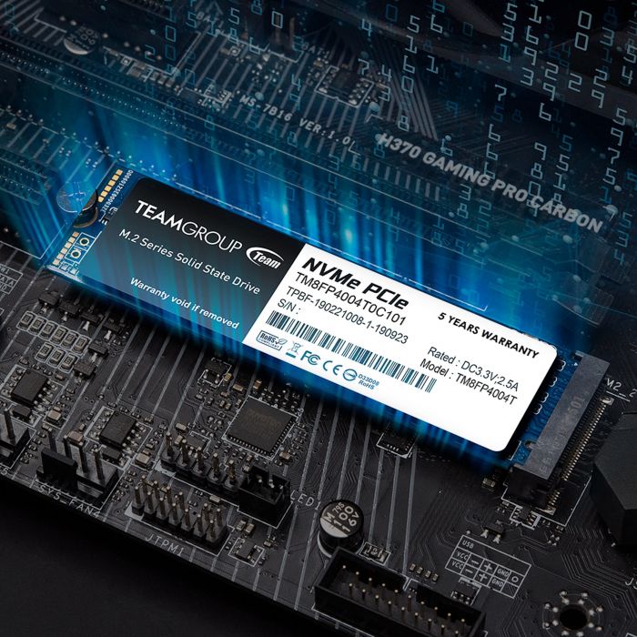 Накопичувач SSD 1TB Team MP34 M.2 2280 PCIe 3.0 x4 3D TLC (TM8FP4001T0C101)