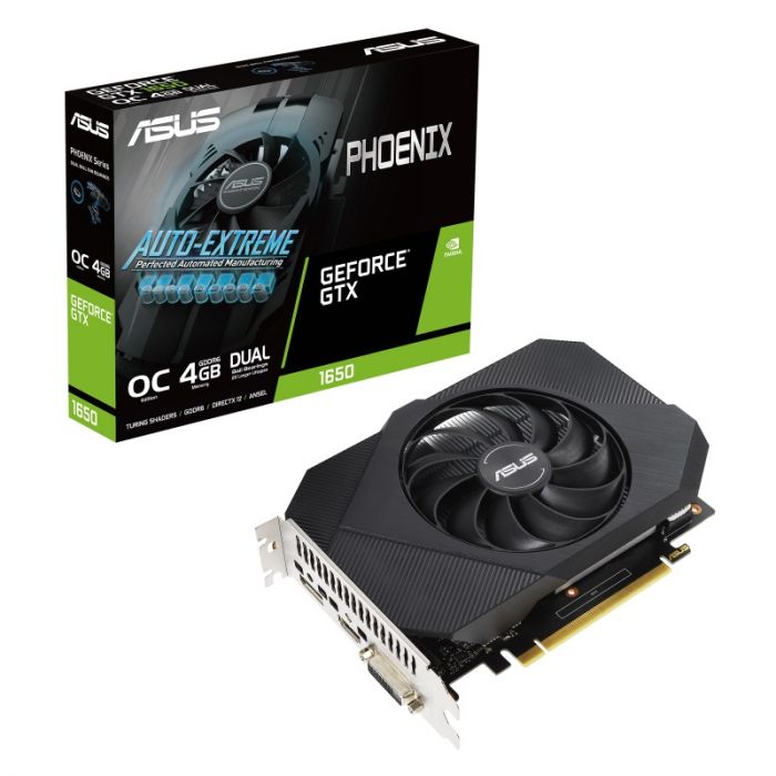 Відеокарта GF GTX 1650 4GB GDDR6 Phoenix OC V2 Asus (PH-GTX1650-O4GD6-P-V2)