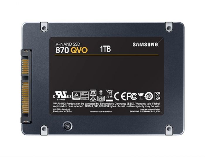 Накопичувач SSD 1ТB Samsung 870 QVO 2.5" SATAIII V-NAND MLC (MZ-77Q1T0BW)