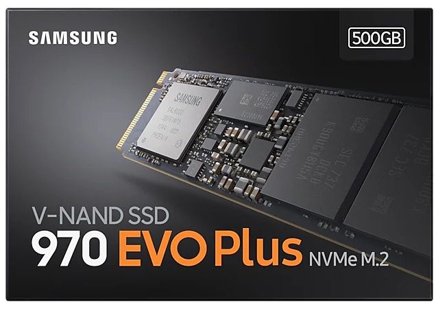 Накопичувач SSD  500GB Samsung 970 EVO Plus M.2 PCIe 3.0 x4 V-NAND MLC (MZ-V7S500BW)