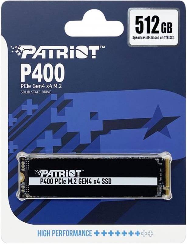 Накопичувач SSD  512GB Patriot P400 M.2 2280 PCIe NVMe 4.0 x4 TLC (P400P512GM28H)