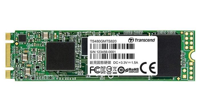 Накопичувач SSD  480GB Transcend 820S M.2 2280 SATAIII 3D TLC NAND (TS480GMTS820S)