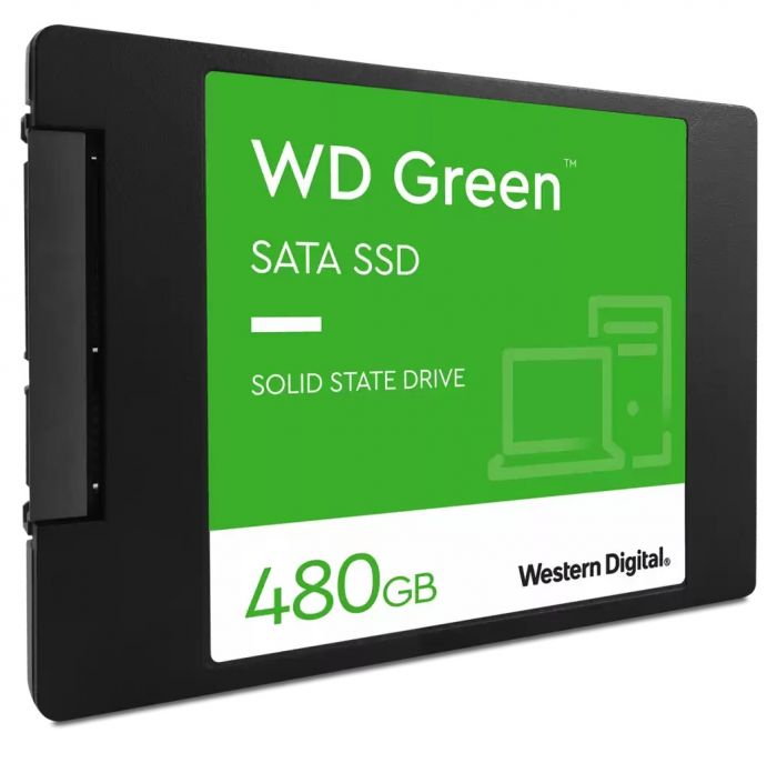 Накопичувач SSD  480GB WD Green 2.5" SATAIII TLC (WDS480G3G0A)