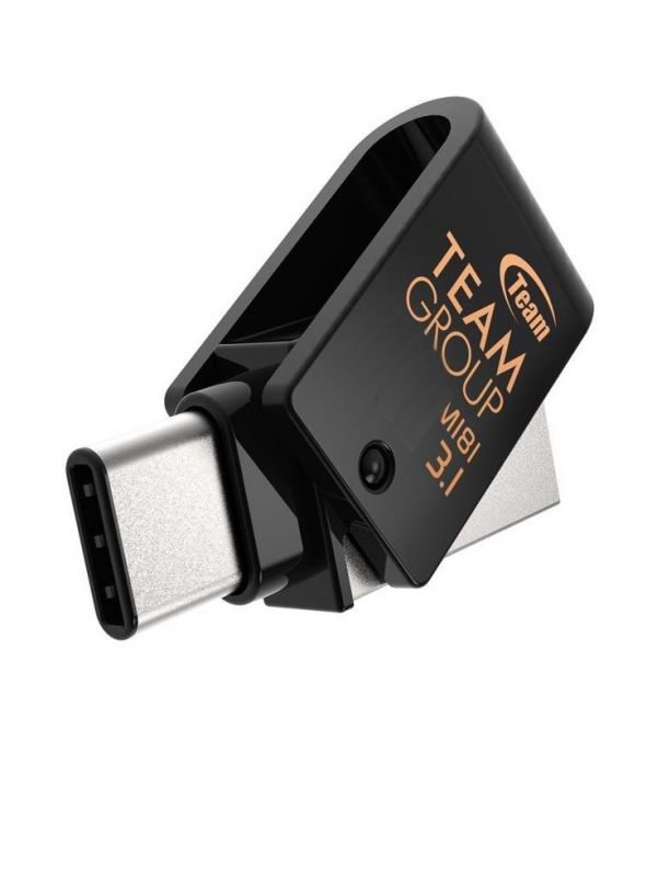 Флеш-накопичувач USB3.1 16GB OTG Type-C Team M181 Black (TM181316GB01)