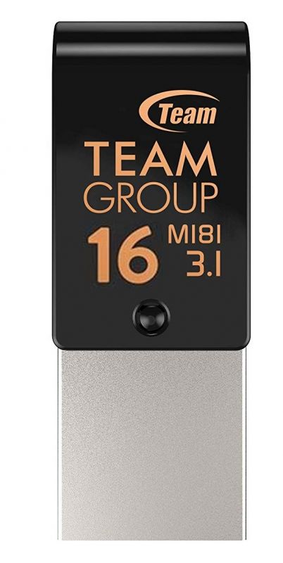 Флеш-накопичувач USB3.1 16GB OTG Type-C Team M181 Black (TM181316GB01)