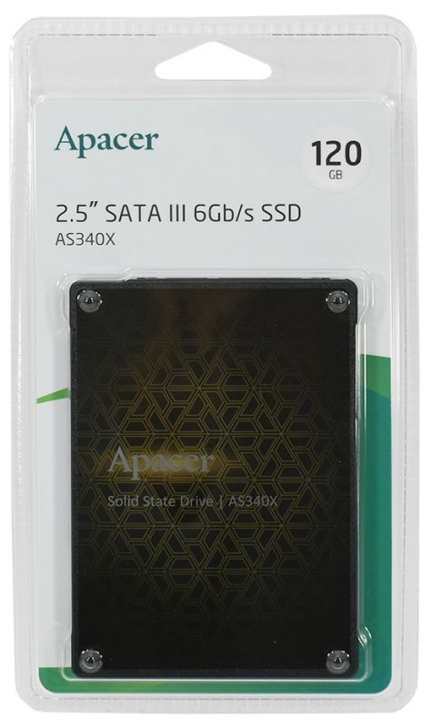 Накопичувач SSD  120GB Apacer AS340X Panther 2.5" SATAIII TLC (AP120GAS340XC-1)