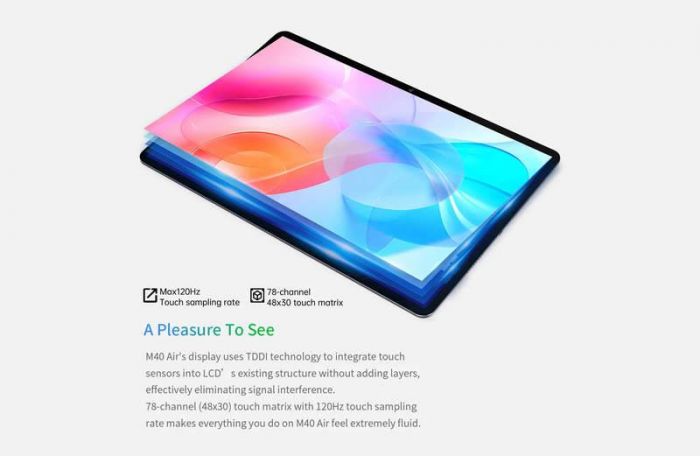 Планшетний ПК Teclast M40 Air 8/128GB 4G Dual Sim Space Gray (TLA001/N3P1-С/TL-102821) з чохлом