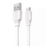 Кабель Remax Suji USB-microUSB, 1м White (RC-138m W)