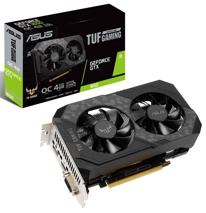 Відеокарта GF GTX 1650 4GB GDDR6 TUF Gaming OC V2 Asus (TUF-GTX1650-O4GD6-P-V2-GAMING)