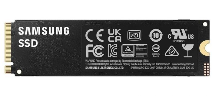 Накопичувач SSD 1ТB Samsung 990 PRO M.2 2280 PCIe 4.0 x4 NVMe V-NAND MLC (MZ-V9P1T0BW)