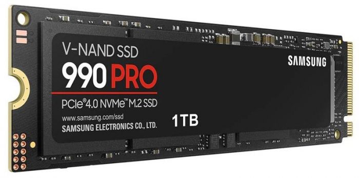 Накопичувач SSD 1ТB Samsung 990 PRO M.2 2280 PCIe 4.0 x4 NVMe V-NAND MLC (MZ-V9P1T0BW)