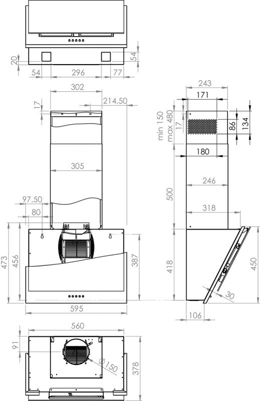 Витяжка Gorenje WHI6SYW