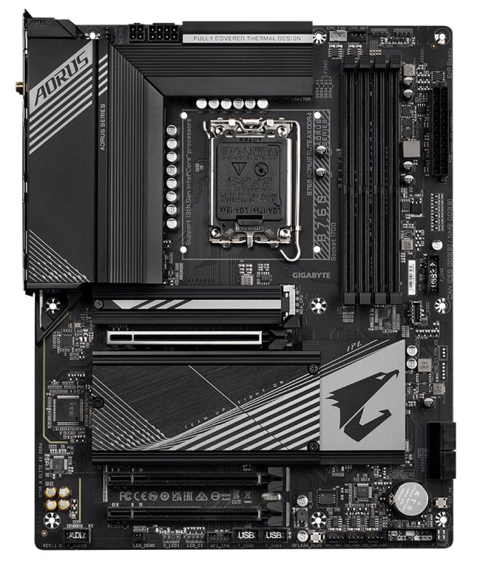 Материнська плата Gigabyte B760 Aorus Elite AX Socket 1700