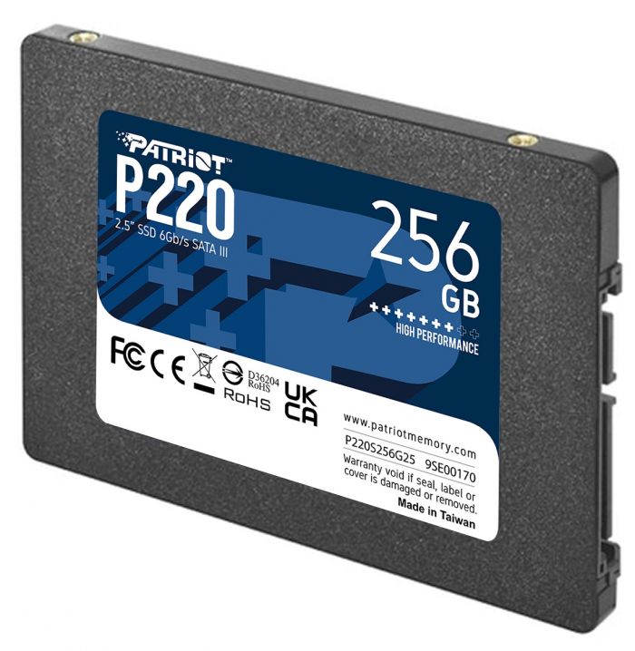 Накопичувач SSD  256GB Patriot P220 2.5" SATAIII TLC (P220S256G25)