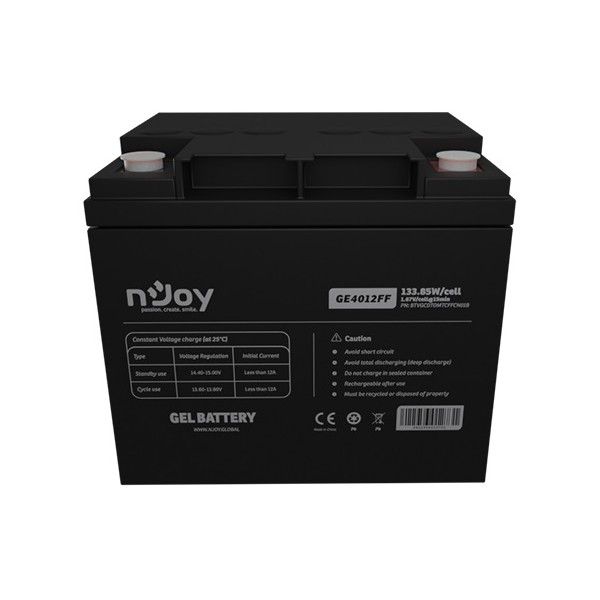 Акумуляторна батарея Njoy GE4012FF 12V 40AH (BTVGCDTOMTCFFCN01B) GEL