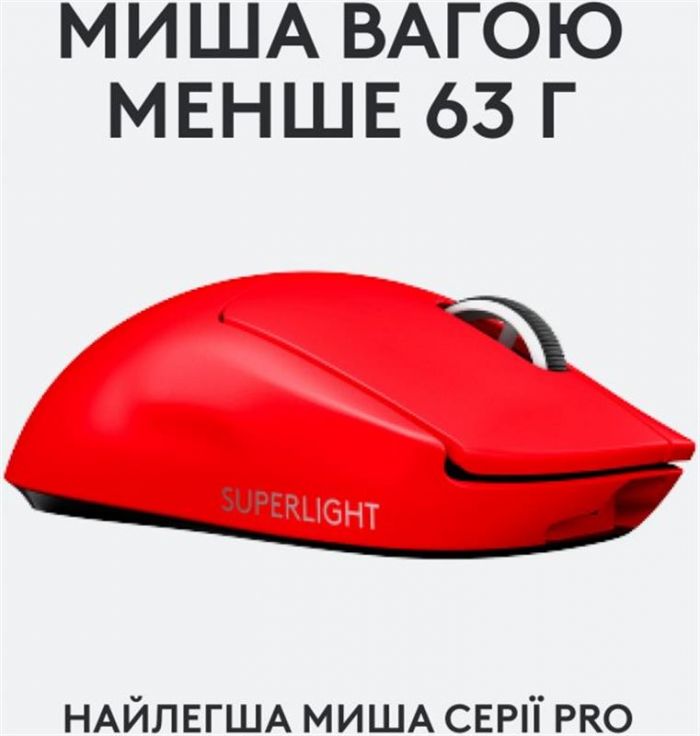 Миша Logitech Pro X Superlight Red (910-006784)