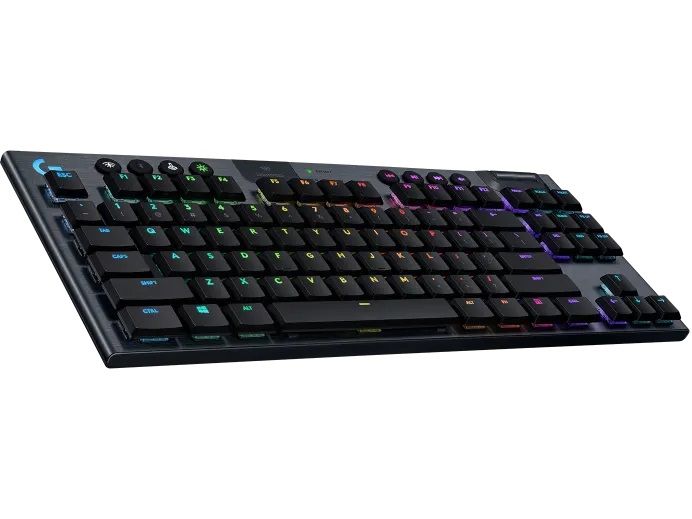 Клавiатура бездротова Logitech G915 TKL Lightspeed Wireless RGB Mechanical Carbon Tactile Switch (920-009503)