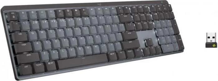 Клавіатура бездротова Logitech MX Mechanical Graphite Clicky (920-010759)