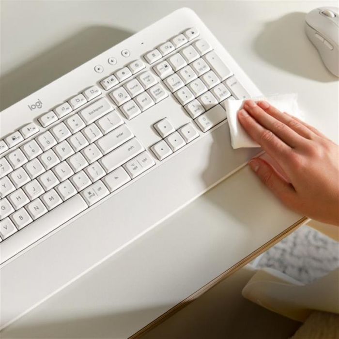 Клавiатура бездротова Logitech Signature K650 US OffWhite USB (920-010977)