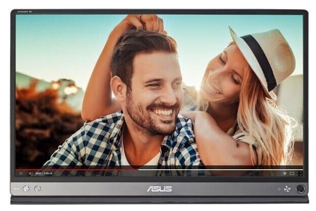 Монiтор ASUS 15.6" MB16AP IPS Dark Gray