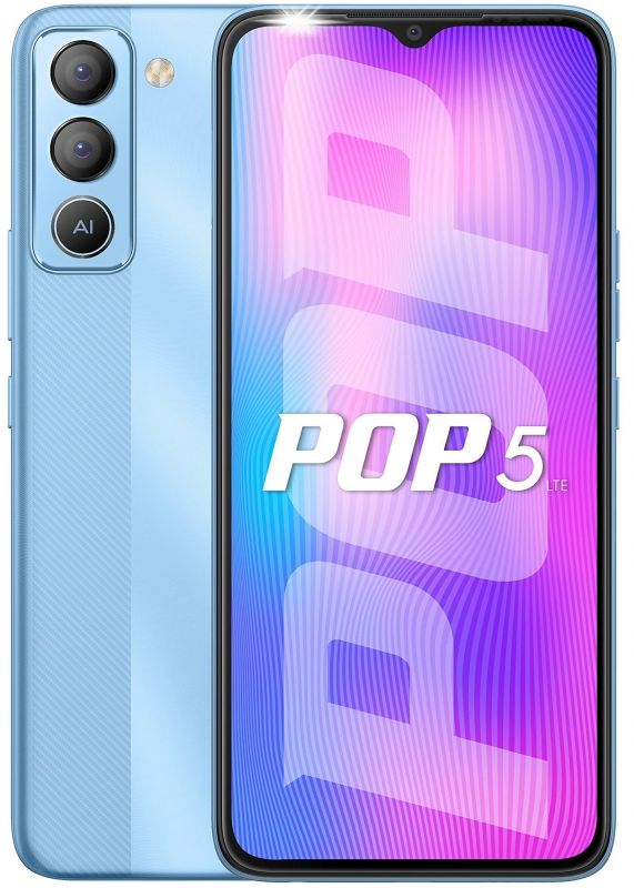 Смартфон Tecno Pop 5 LTE (BD4i) 3/32Gb Dual Sim Ice Blue (4895180777356)