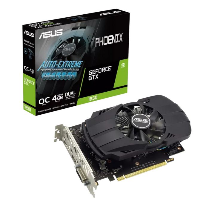 Відеокарта GF GTX 1650 4GB GDDR6 Phoenix Evo OC Asus (PH-GTX1650-O4GD6-P-EVO)