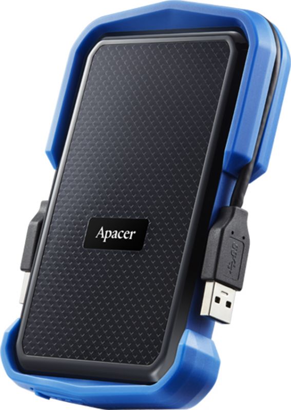 Зовнішній жорсткий диск 2.5" USB 2.0TB Apacer Apacer AC631 Black/Blue (AP2TBAC631U-1)