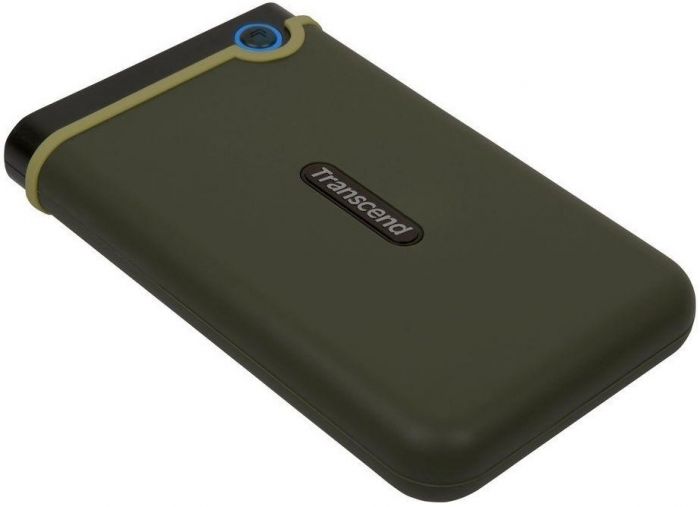 Накопичувач зовнiшнiй HDD 2.5" USB 2.0TB Transcend StoreJet 25M3 Military Green Slim (TS2TSJ25M3G)