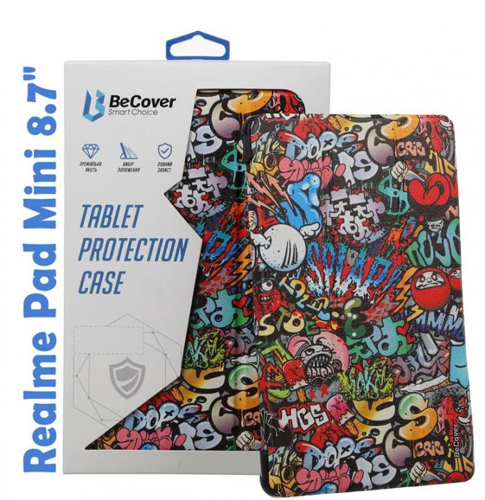 Чохол-книжка BeCover Smart для Realme Pad Mini 8.7" Graffiti (708262)