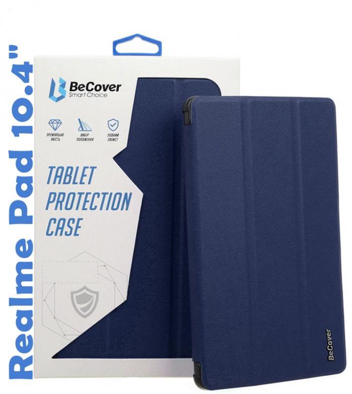Чохол-книжка BeCover Smart для Realme Pad 10.4" Deep Blue (708265)