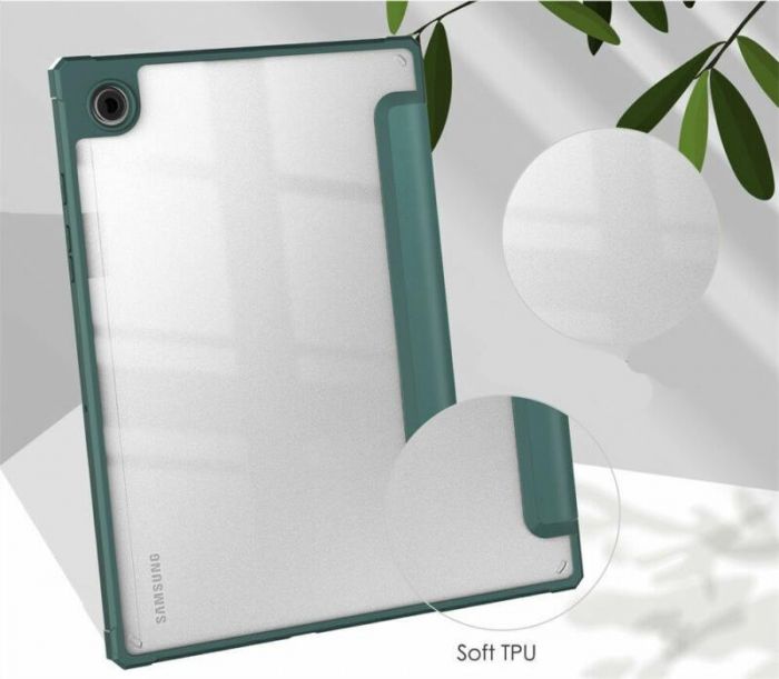 Чохол-книжка BeCover Soft Edge для Samsung Galaxy Tab A8 SM-X200/SM-X205 Dark Green (708358)